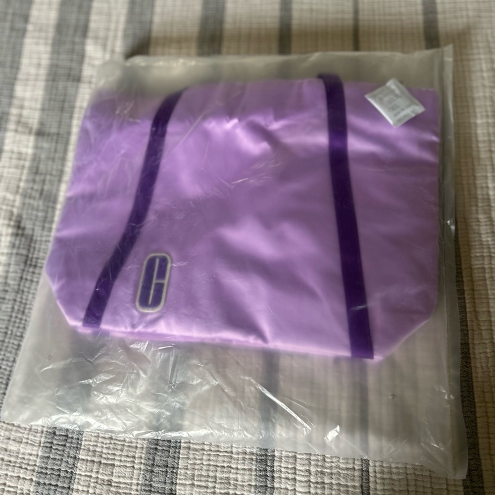 Clinique Purple Tote Bag